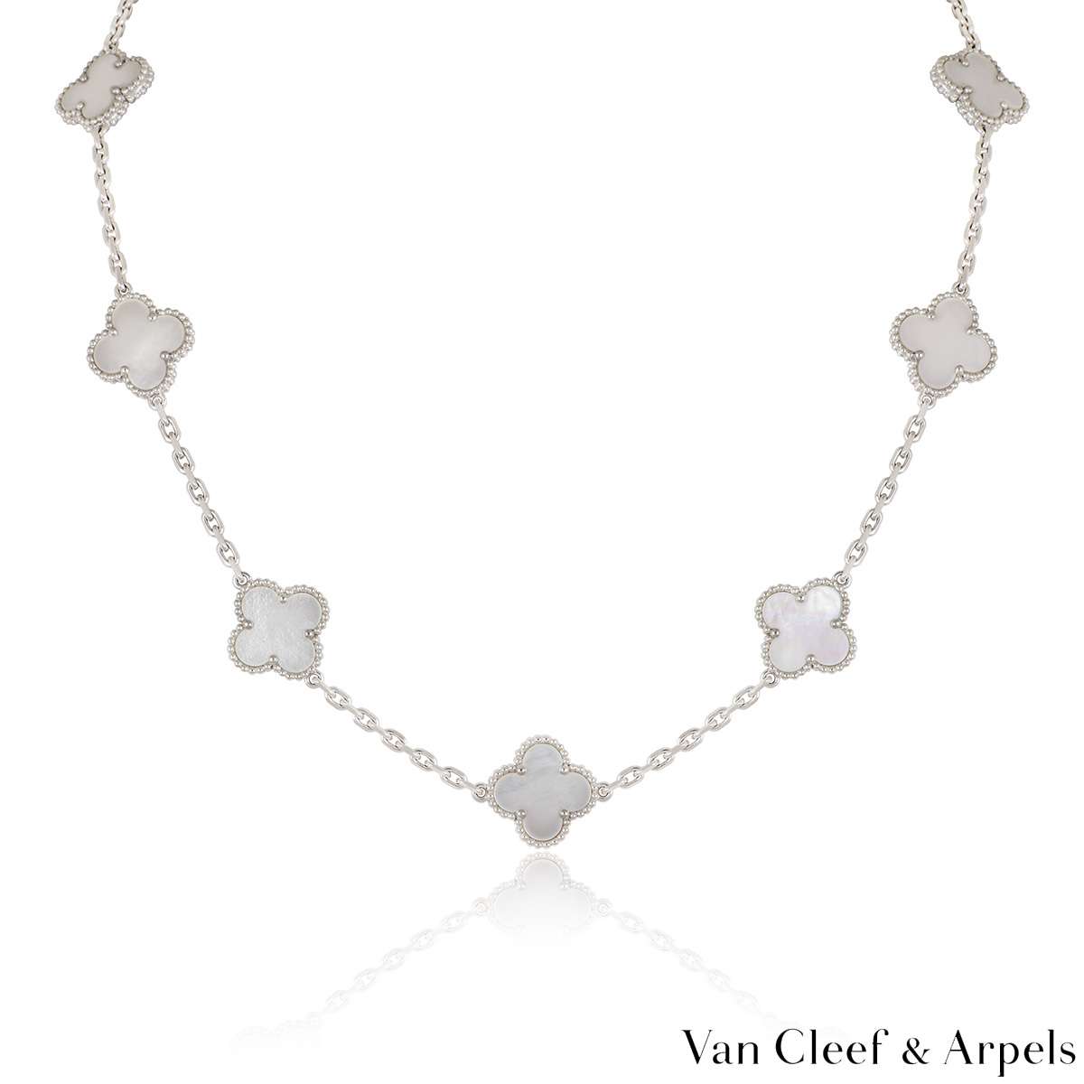 Van Cleef & Arpels Vintage Alhambra Necklace VCARF48500 | Rich Diamonds